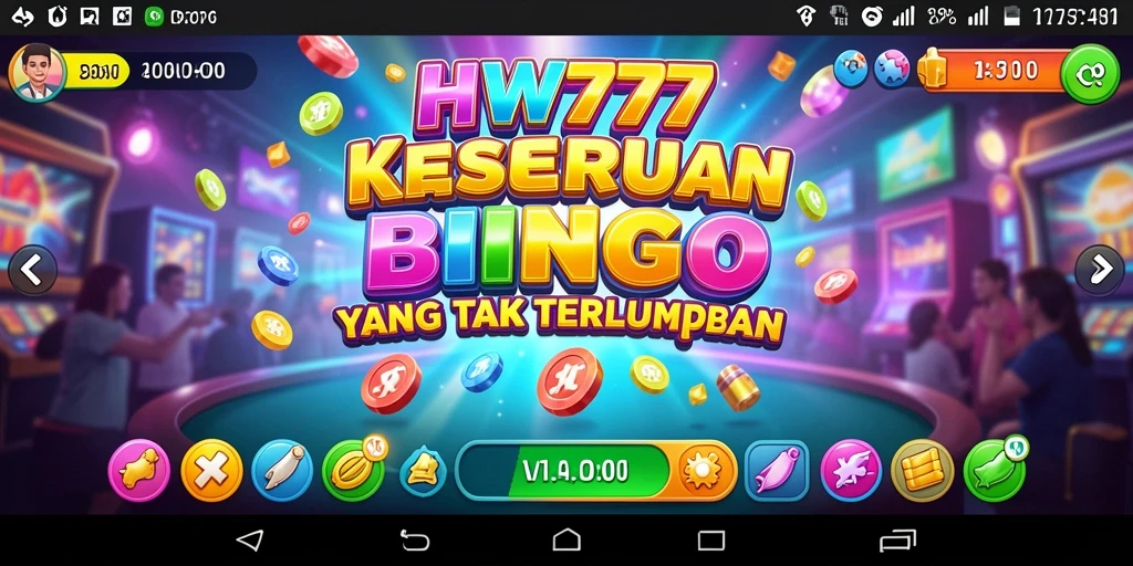 Tampilan gameplay Bingo yang menarik dan interaktif di HW777.