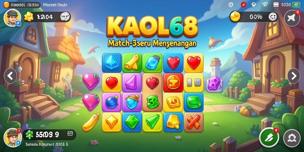 Tampilan gameplay KAOL68 yang seru dan menantang di setiap level.