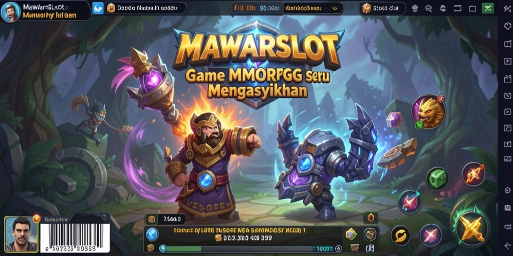 Gameplay seru dan interaktif di MAWARSLOT menunjukkan aksi pertempuran MMORPG.