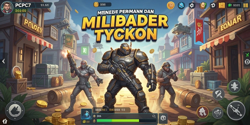 Tampilan gameplay PCPC7 yang menarik dengan strategi bisnis yang kompleks.