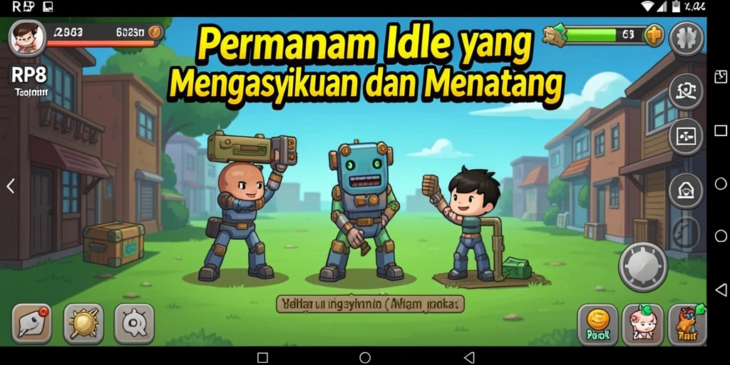 Tampilan gameplay dari RP8 yang penuh warna dan mengasyikkan.